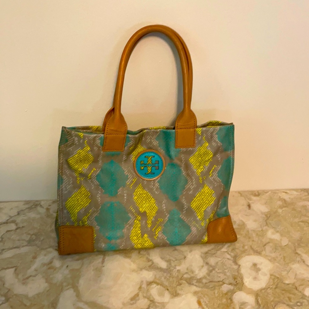 Tory Burch Mini Ella Tote snake print